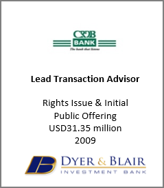 CXB Bank 2009